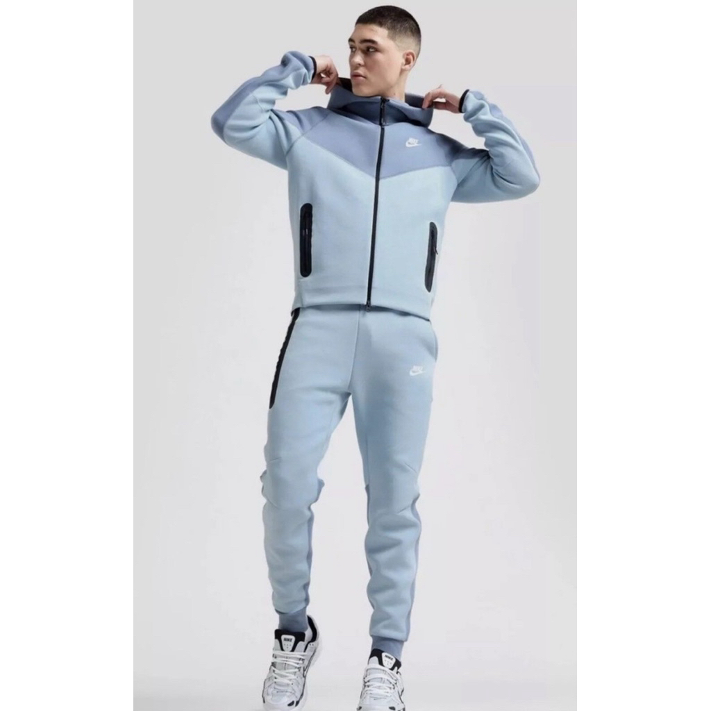 [100% ORIGINAL TERMURAH] NIKE TECH FLEECE BLUE NEW SEASON