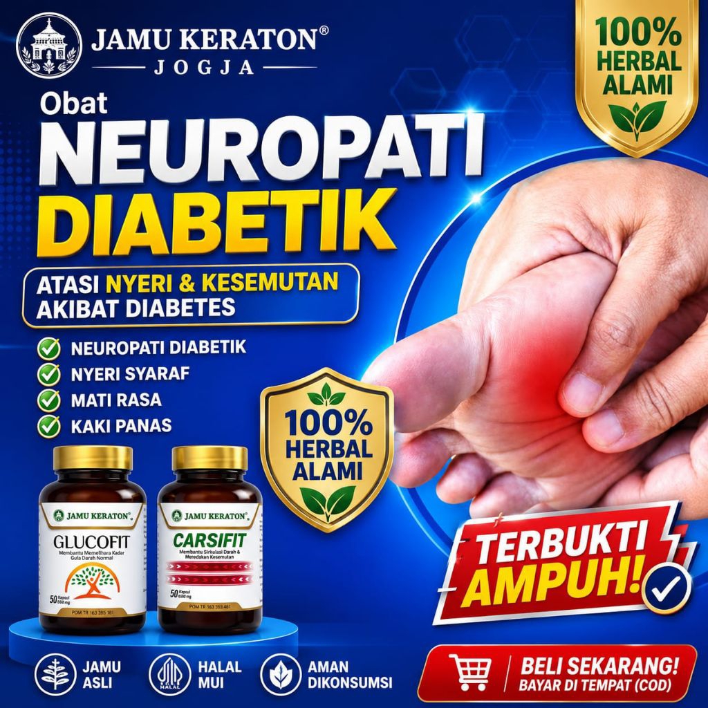Obat Neuropati Diabetik Kebas Kaki Panas Kesemutan Perifer Diabetik Herbal Ampuh BPOM