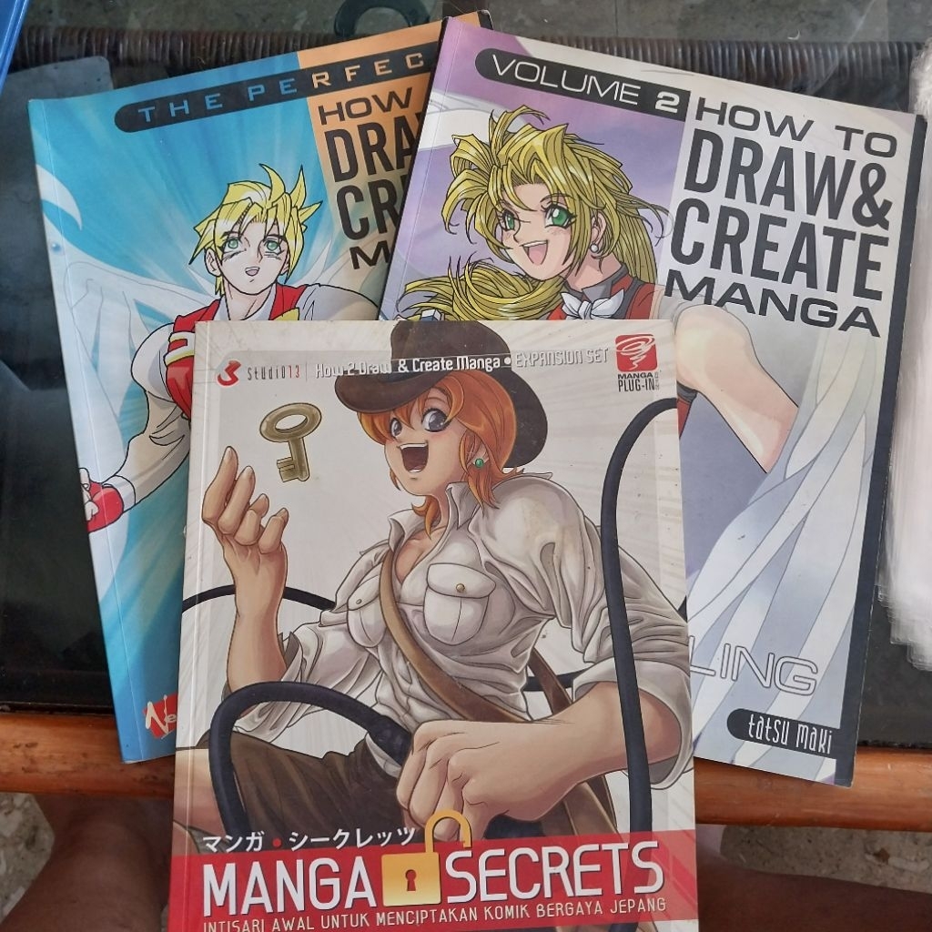 How to Draw & Create Mang vo. 1&2, Manga Secrets - Tatsu Maki