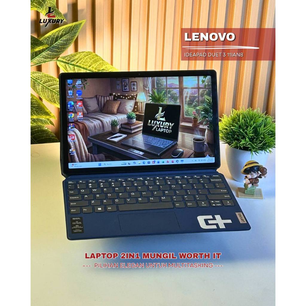 LAPTOP LENOVO IDEAPAD DUET 3 11IAN8 INTEL N200 SSD 256GB RAM 8GB DDR5 TOUCHSCREEN SECOND