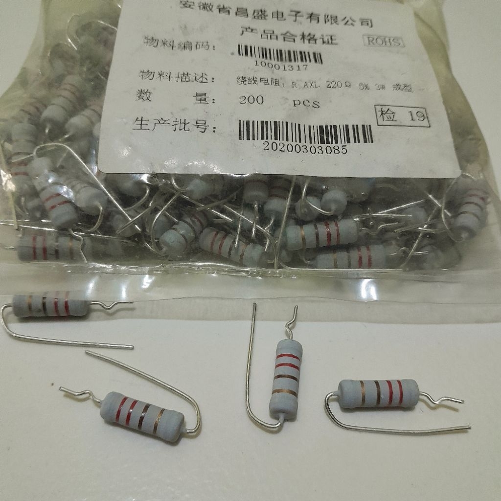 Resistor 2w 220R 5% original japan 1kantong 200pcs