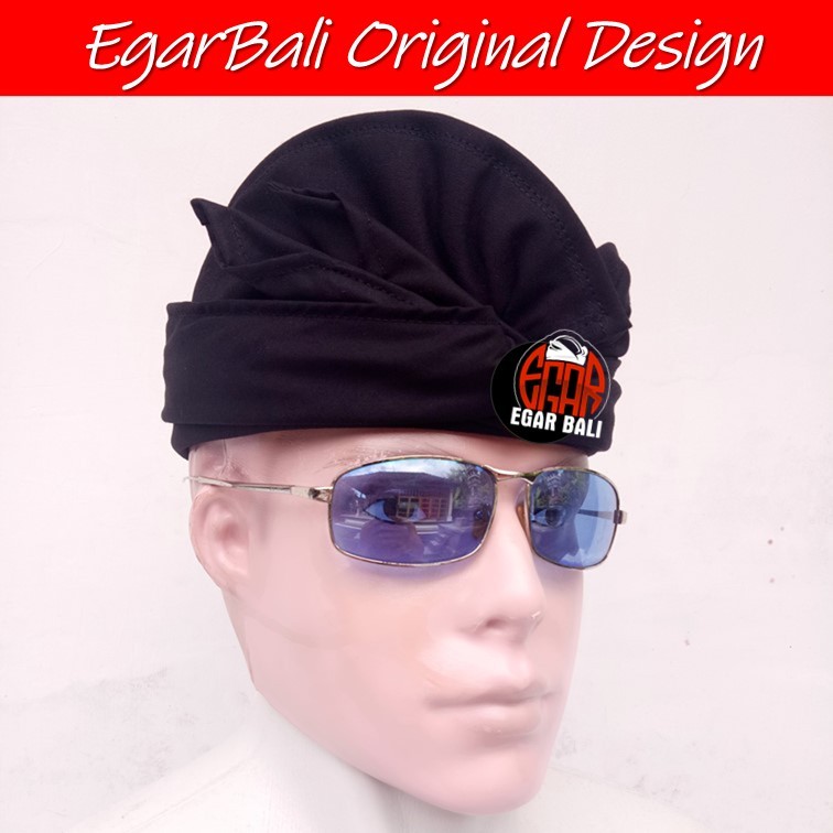 EgarBali udeng bali hitam polos