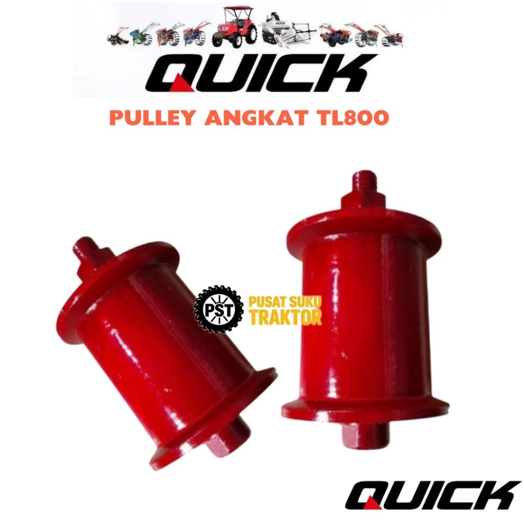 Komponen Traktor Puli Tension TL800 / Pulley Angkat Traktor Quick TL800 Puliy Tensioner Tl800 Berkua