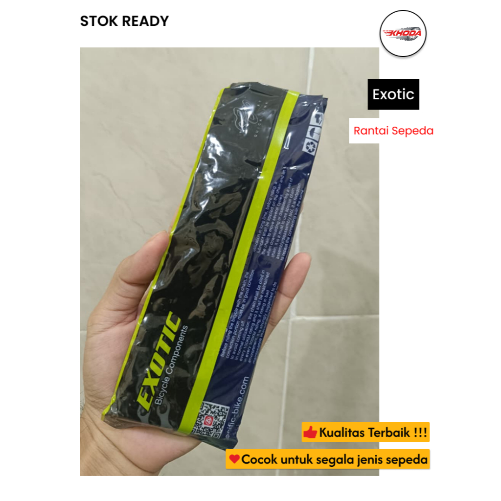 Rantai Sepeda Single Speed EXOTIC - Rantai 1 Speed untuk Sepeda Anak, BMX, Mini & Fixie