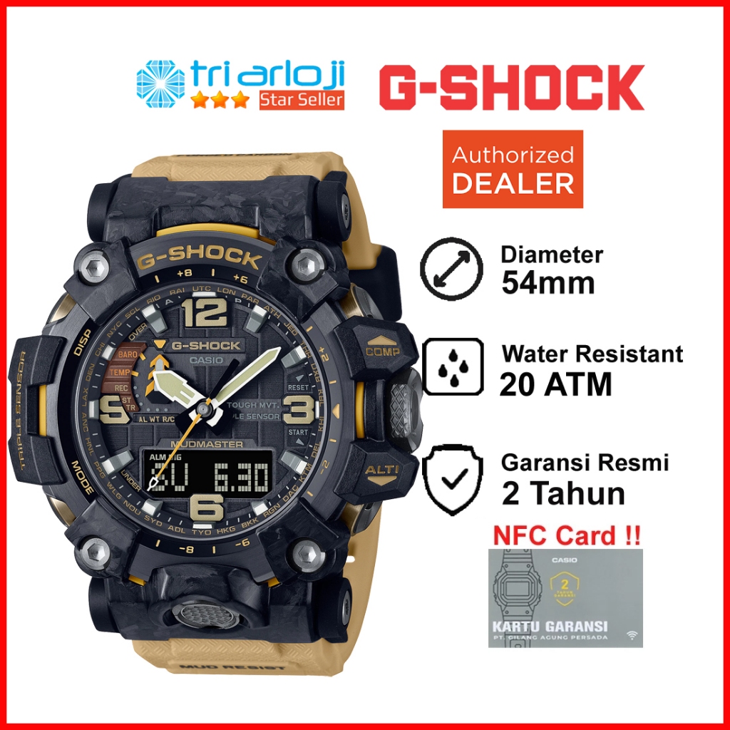 Casio G-SHOCK GWG-2000-1A5DR Jam Tangan Pria MUDMASTER GSHOCK GWG2000 GWG-2000-1A5 GWG 2000 1A5DR