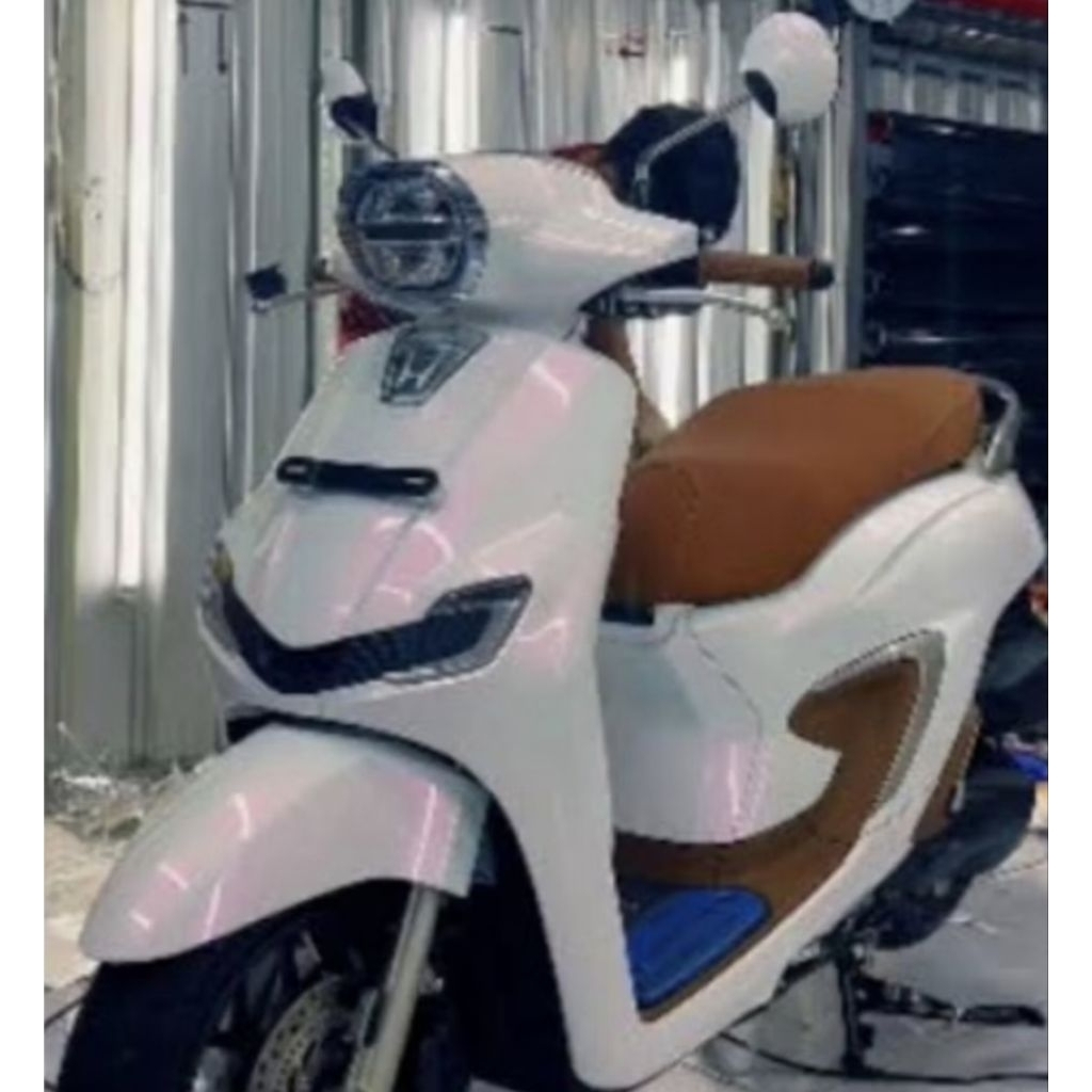 CAT PU WHITE XIRALIC PINK KUALITAS PREMIUM CAT MOTOR CAT MOBIL