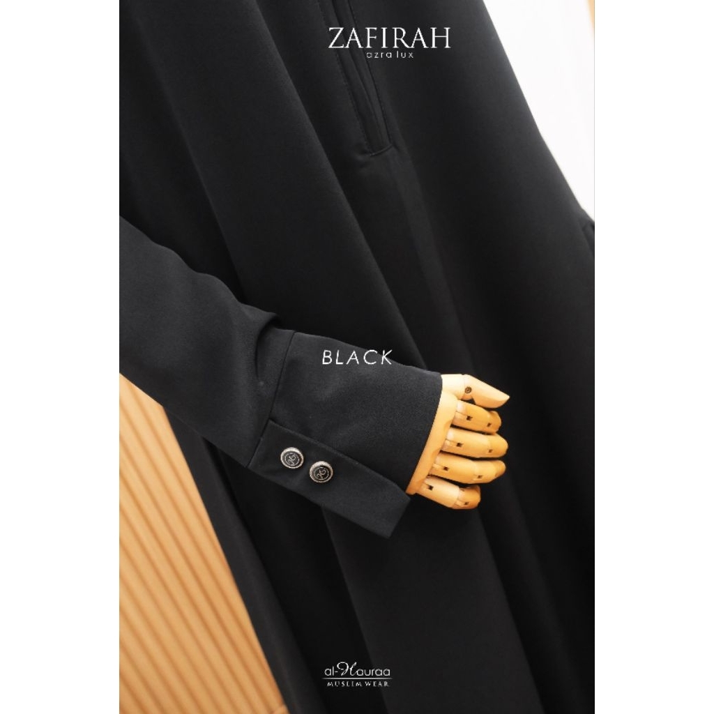 Zafirah Gamis (Black) GAMIS & KHIMAR by Al Hauraa