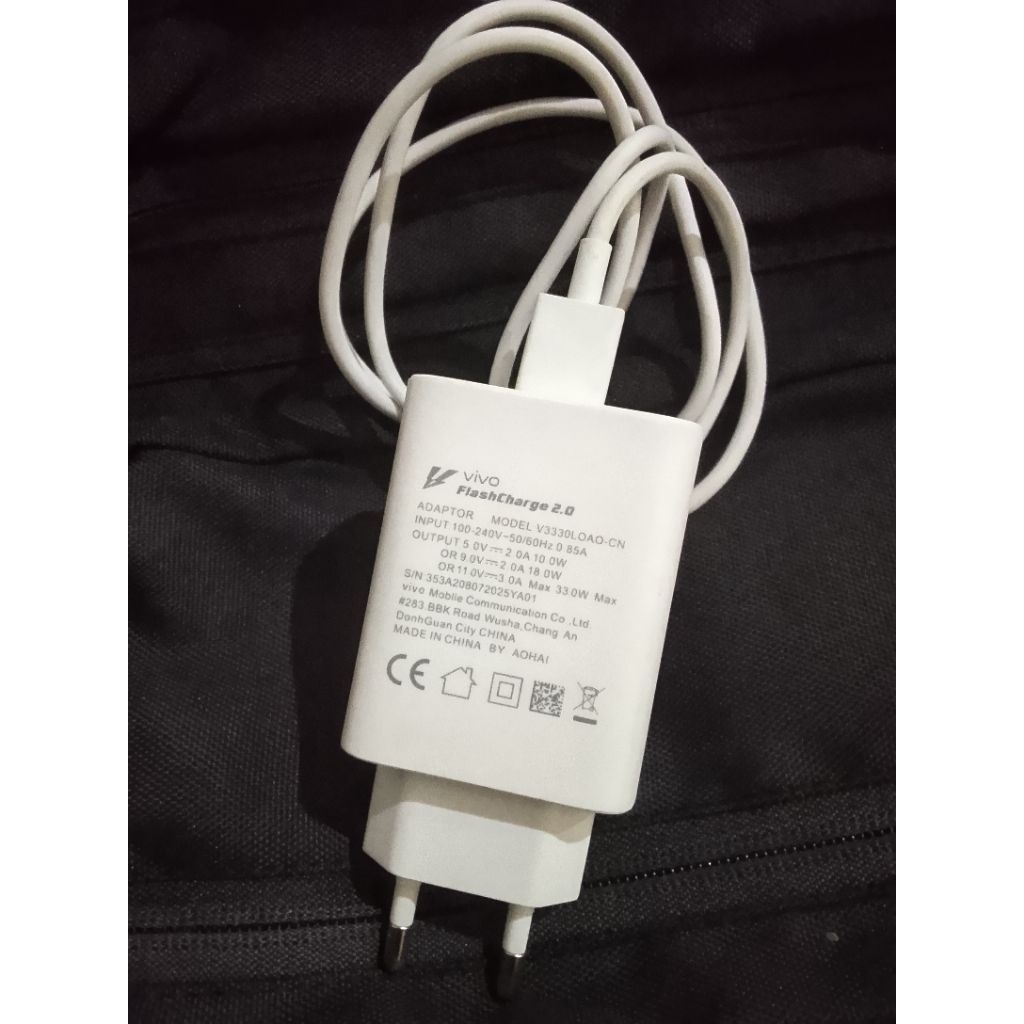 Charger ori vivo 33 watt copotan
