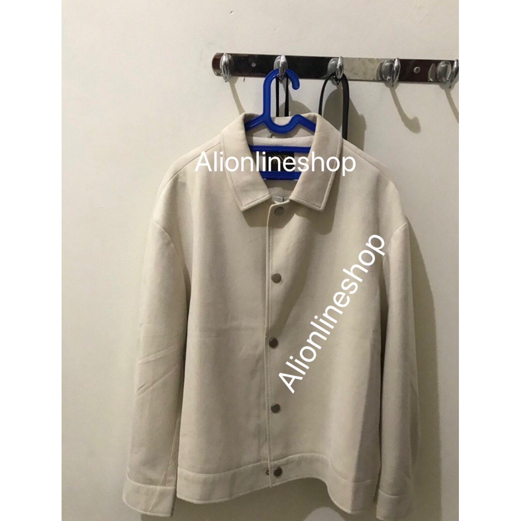 outer jacket suede signore preloved 100% like new