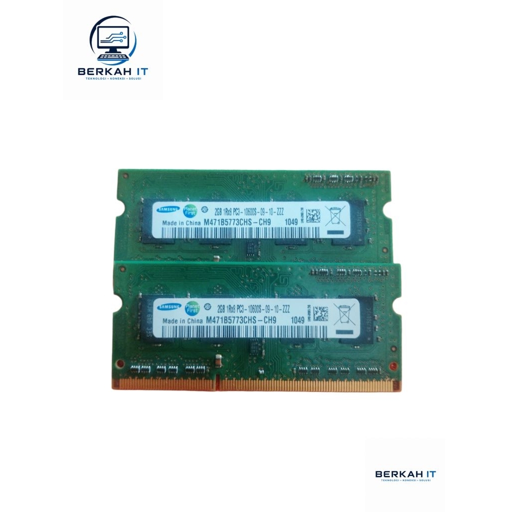 RAM Laptop Samsung DDR3 2GB 1Rx8 PC3 10600s