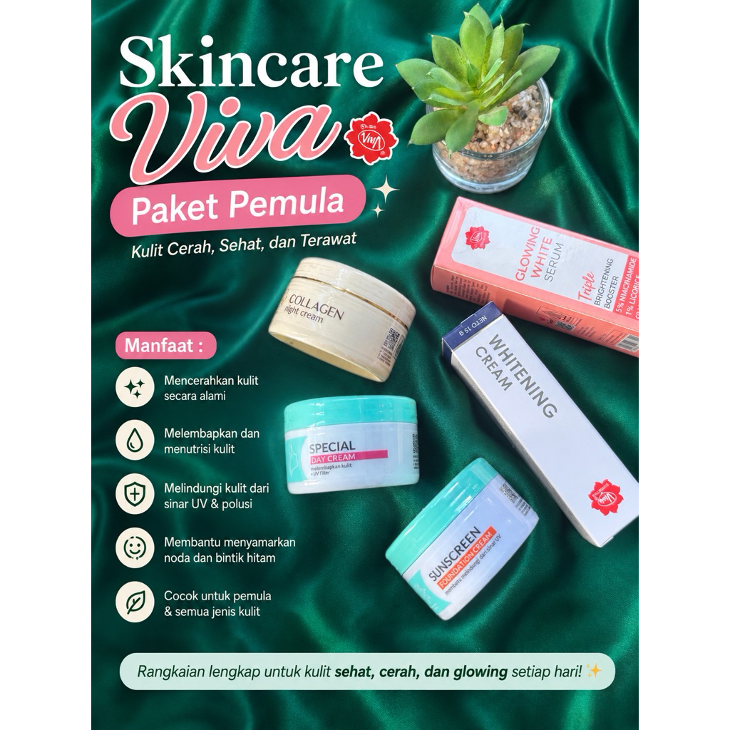 Skincare Viva Paket Glowing Pemula