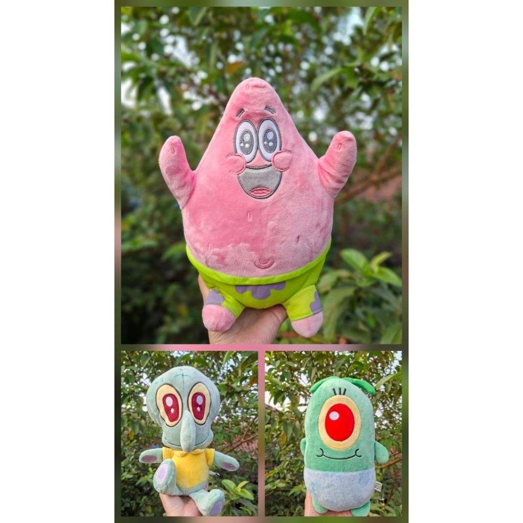 Boneka Baby Plankton - Patrick - Squidward - Original Spongebob Squarepants