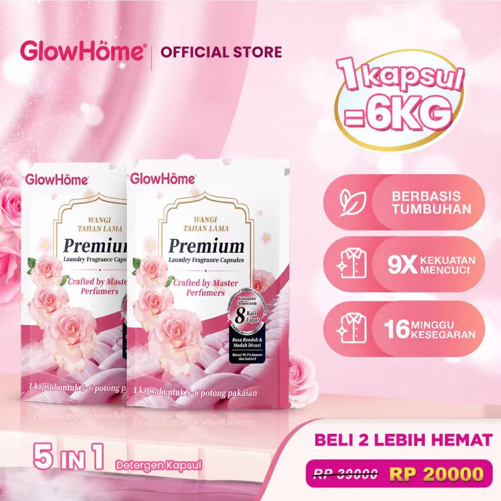 Laundry Pods 3IN1 Kapsul Deterjen Premium 8X Kekuatan Membersihkan Antibakteri Sterilisasi Wangi Tah
