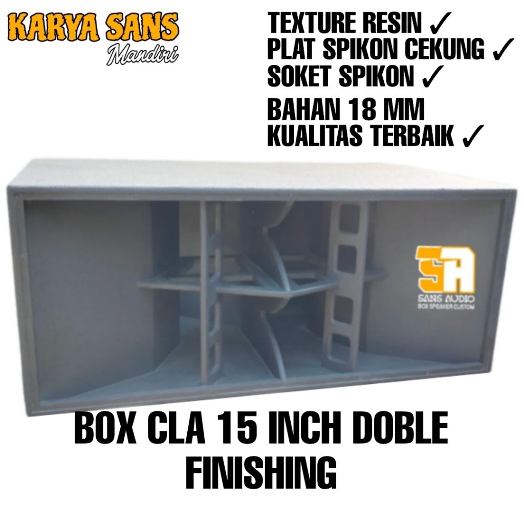 Box speaker cla 15 inch doble finishing