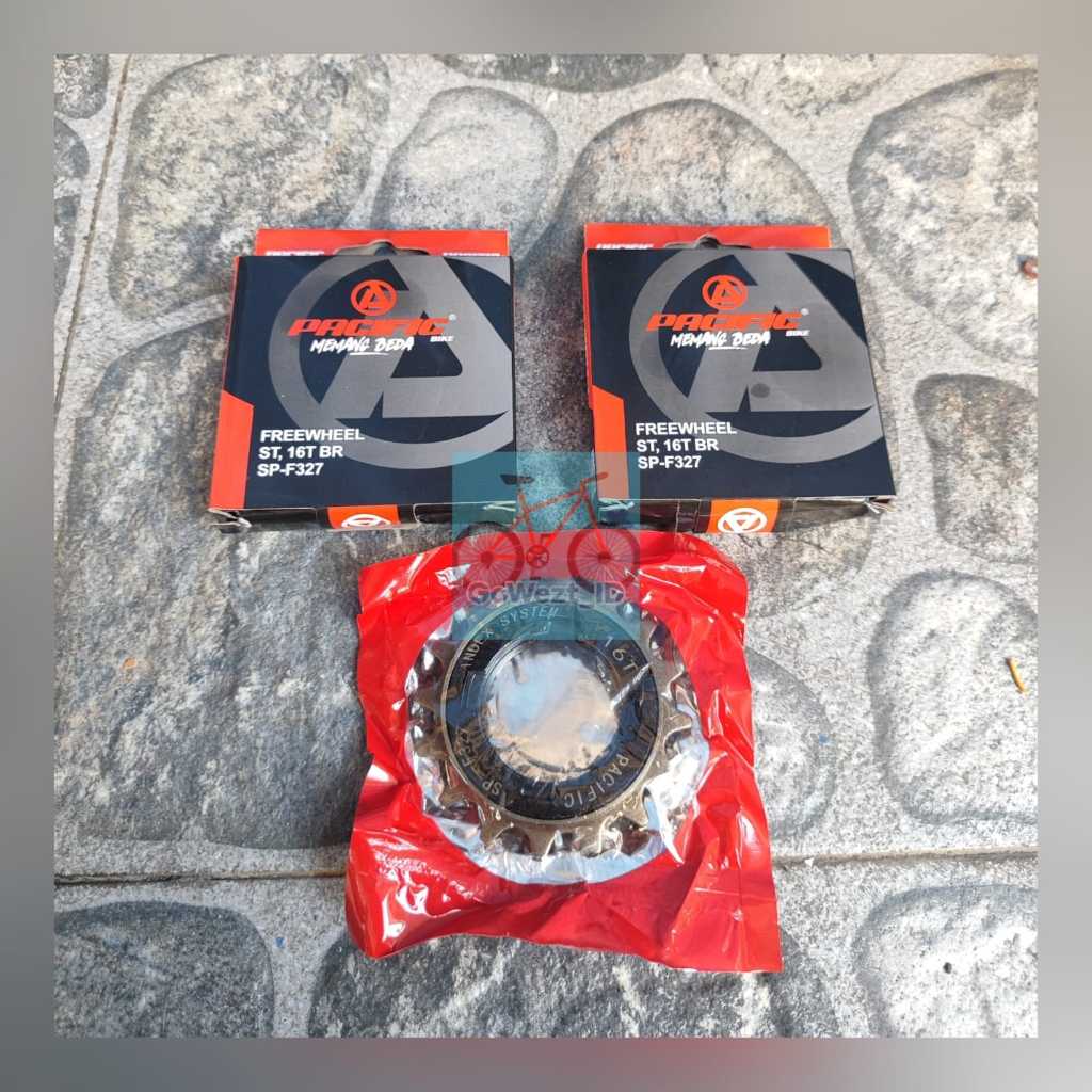 Freewheel Gear Gir Belakang Sepeda 16T Jangkrik Pacific SP-F327 Brown Anak BMX Min Lipat Onthel | Hi
