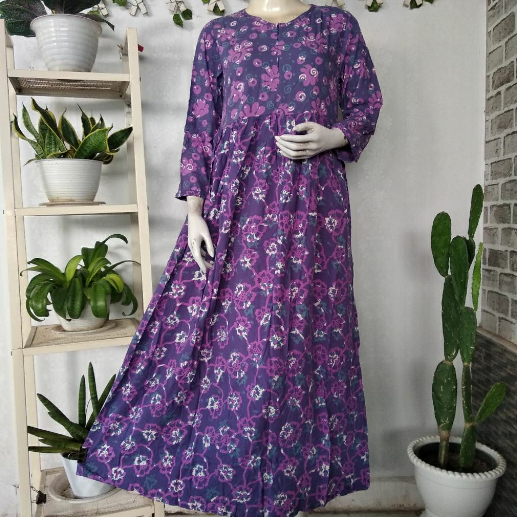 DASTER HUZA ORI (Ld96,Pb136) Longdress Wiru Busui Adem Halus Nyaman