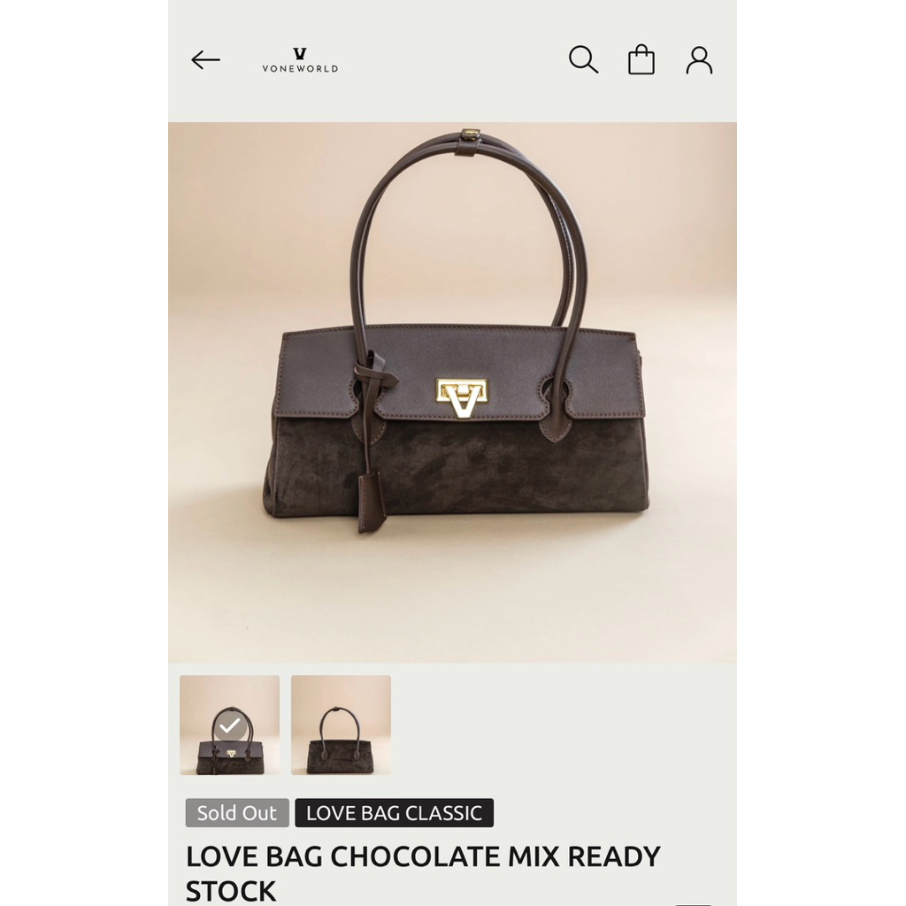 new vone love bag chocolate mix voneworld