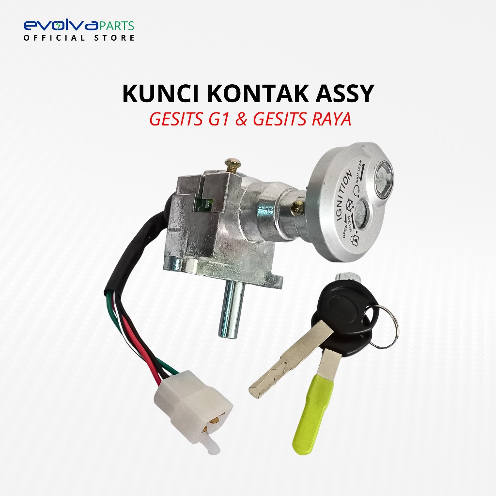 EVOLVA PARTS - KUNCI KONTAK MOTOR LISTRIK GESITS G1 & GESITS RAYA