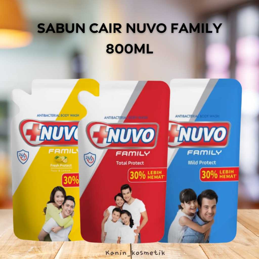NUVO FAMILY / GIV Liquid Body Wash Refill 800ml Membersihkan Kulit Sabun Mandi Cair