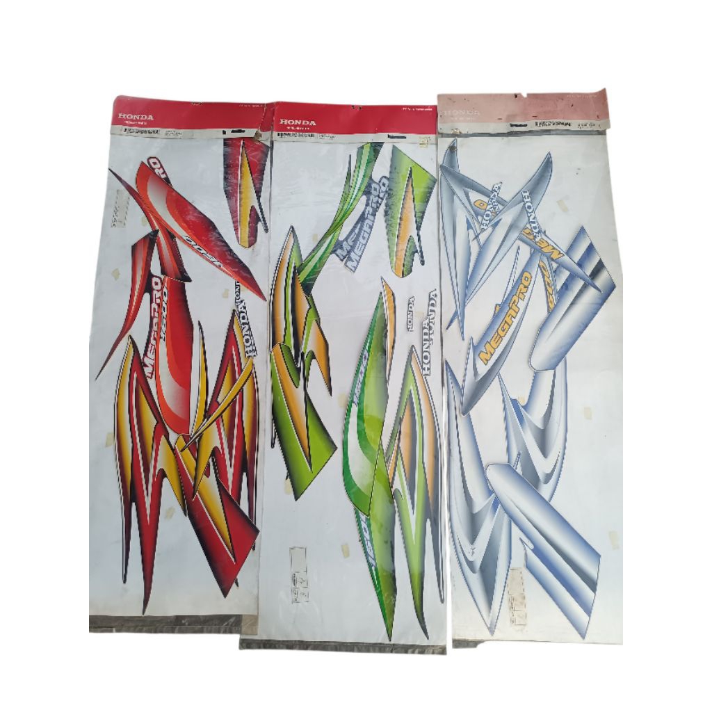 striping honda megapro hiu megapro lama original AHM stiker megapro hiu ahm ori