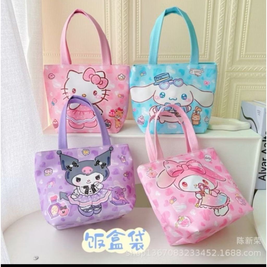 Tas kuromi melody anak tas anak karakter kuromi melody tas jinjing kuromi melody tas tenteng kuromi 