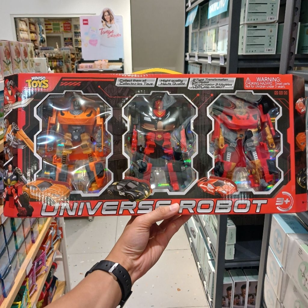 MINISO 2-in-1 Racing Transforming Mecha (3 Pcs)