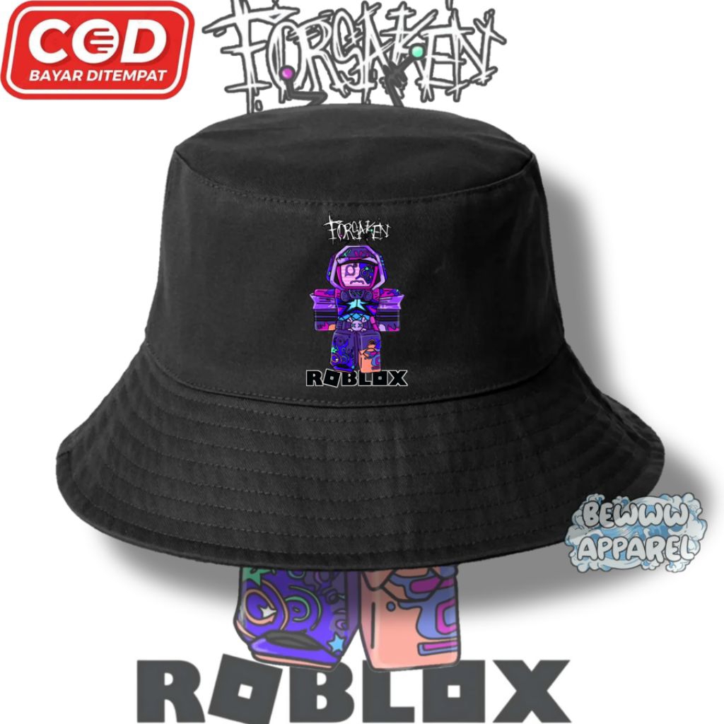 Topi Bucket Anak Roblox Forsaken / Topi Anak Roblox Forsaken