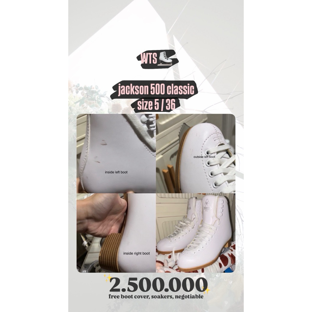 JACKSON 500 CLASSIC ICE SKATING SHOES (FIGURE SKATES)