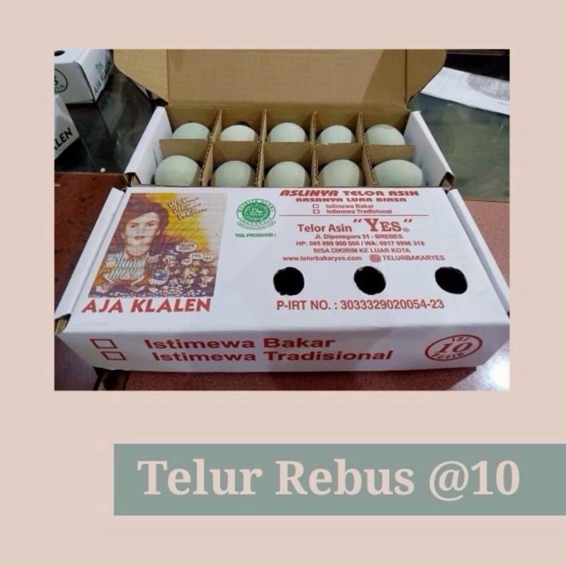 TELUR ASIN REBUS YES ISI 10 BUTIR pengiriman hanya sameday/instan