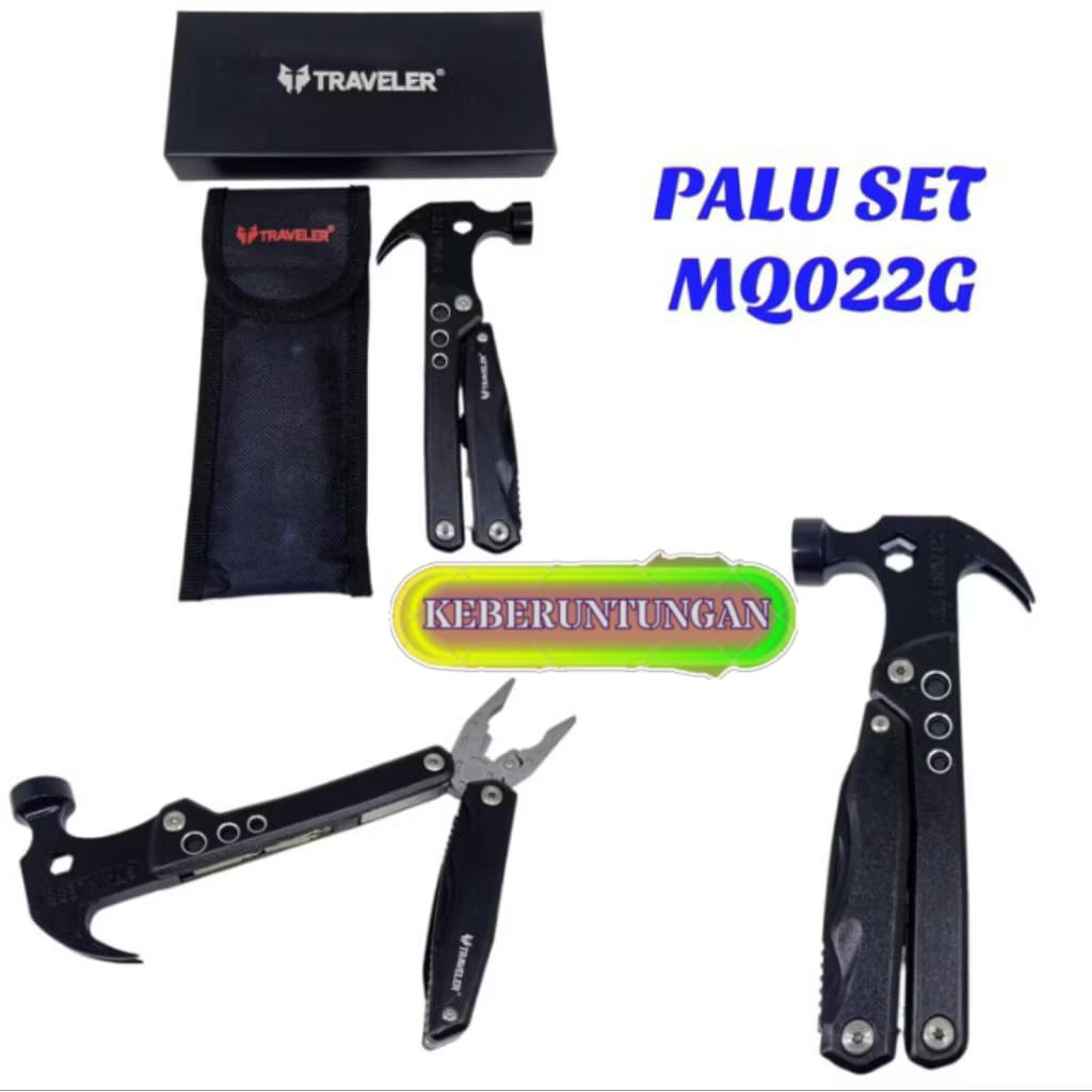 PALU MULTIFUNGSI/Palu Tang Lipat Multifunctional Axe Hammer Survival Tools/alat multifungsi/palu mul