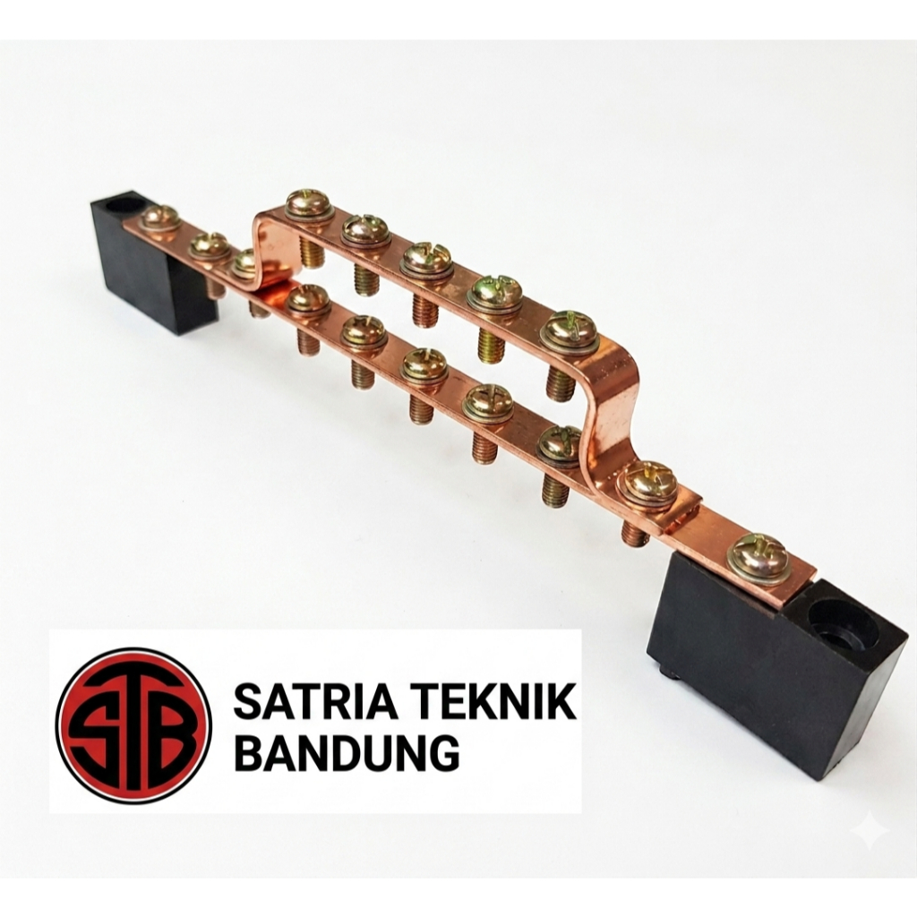 busbar arde tembaga double layer / grounding bar copper panel listrik