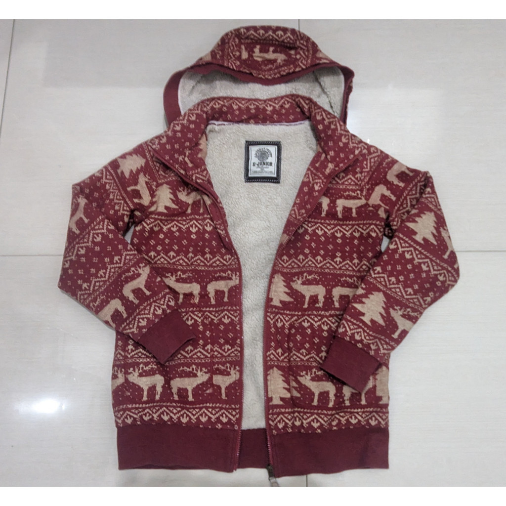 Hoodie navajo sherpa fleece christmas winter