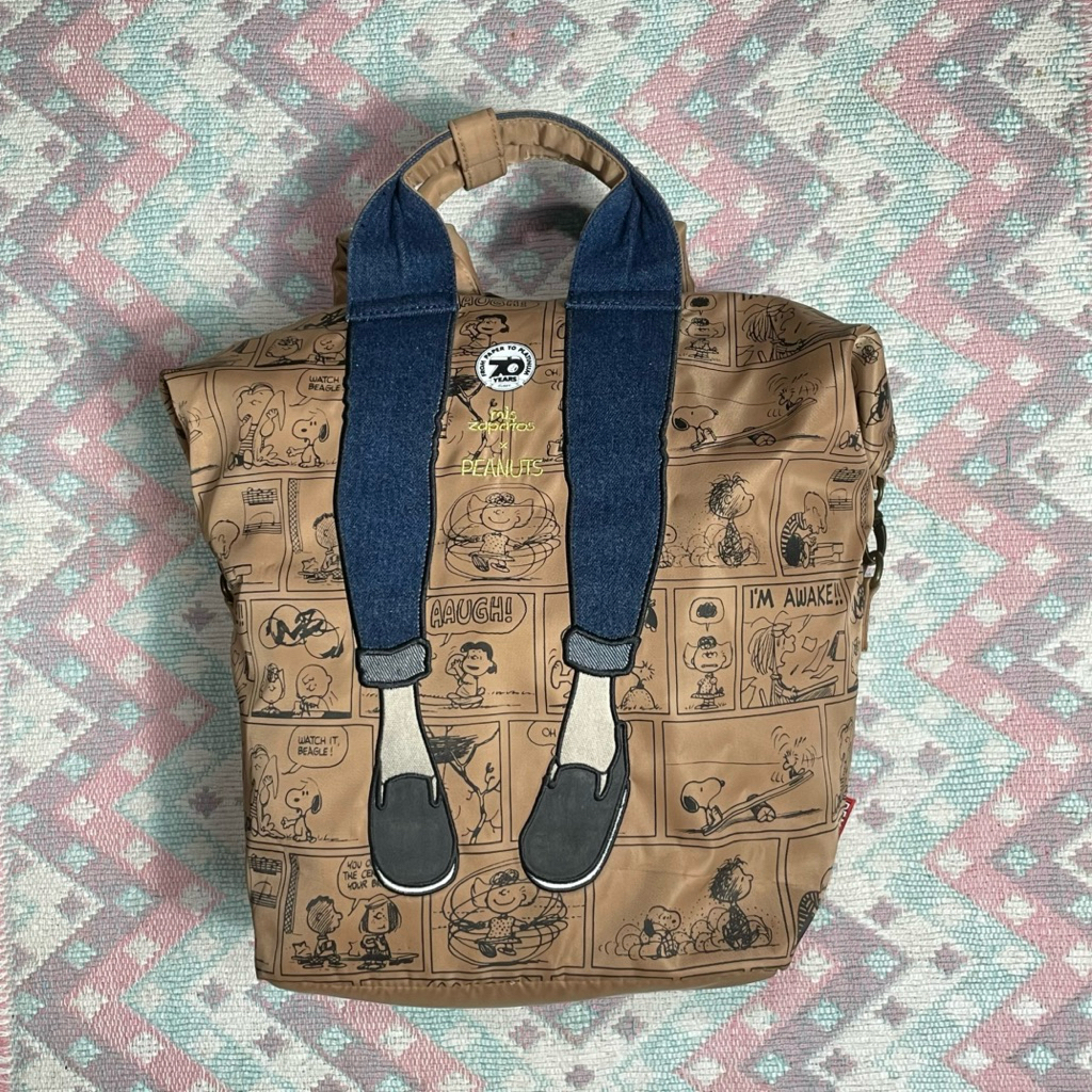 Backpack / Tas Punggung bisa juga sling bag MIZ ZAPATOS X PEANUTS 70th Anniversary original