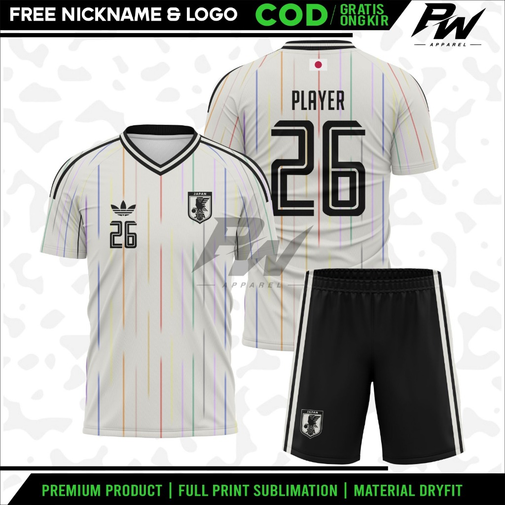 Jersey Custom Fantasy Away Japan Pildun 2026 Full Printing Gratis Pasang Nama Dan No Punggung