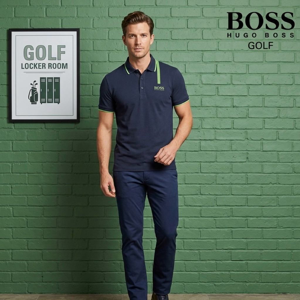 Baju Golf Pria  HUG0 BO55 GOLF 100 Original Second Preloved
