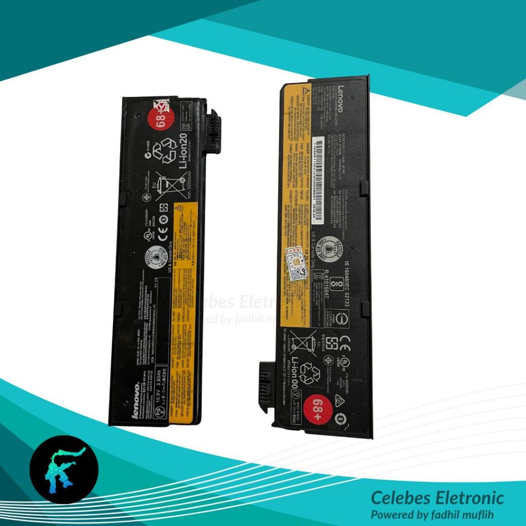 2 Baterai Thinkpad X250 X260 X270 Matot
