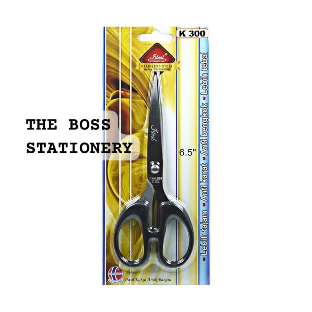 [LSN] GUNTING K-300 IDEAL STAINLESS STELL SEDANG K300 K 300 / GUNTING SEDANG TANGGUNG / SCISSORS