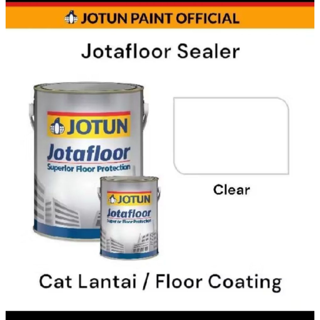 Jotun jotafloor moistureguard cat lantai 2 komponen 5liter dan 3liter topcoat warna bening harga /se