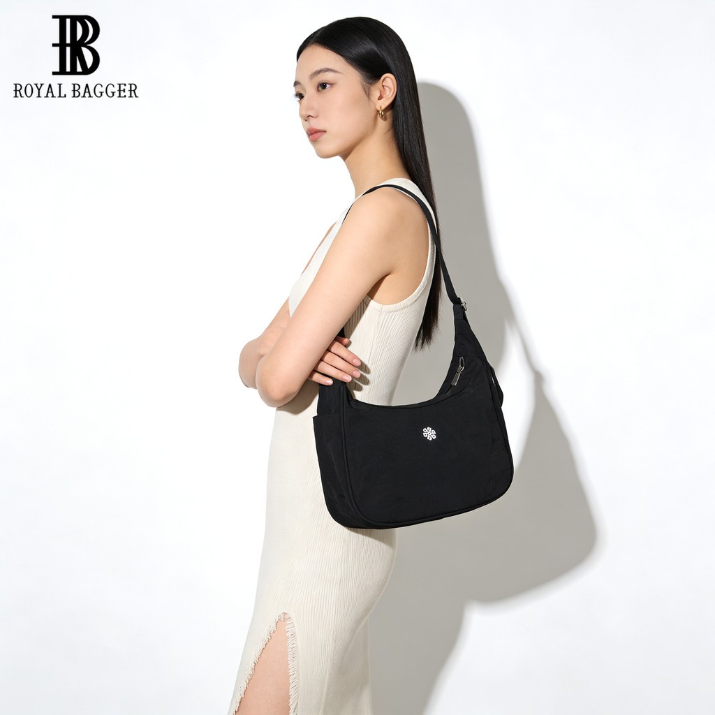 Royal Bagger Tas Ketek Kanvas Tahan Air, Tas Selempang Serbaguna Sederhana, Tas Olahraga Yoga, Tas G