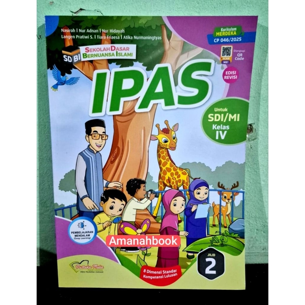 Buku IPAS SDBI SD Kelas 4 Kurikulum Merdeka Edisi Revisi Pustaka Mulia
