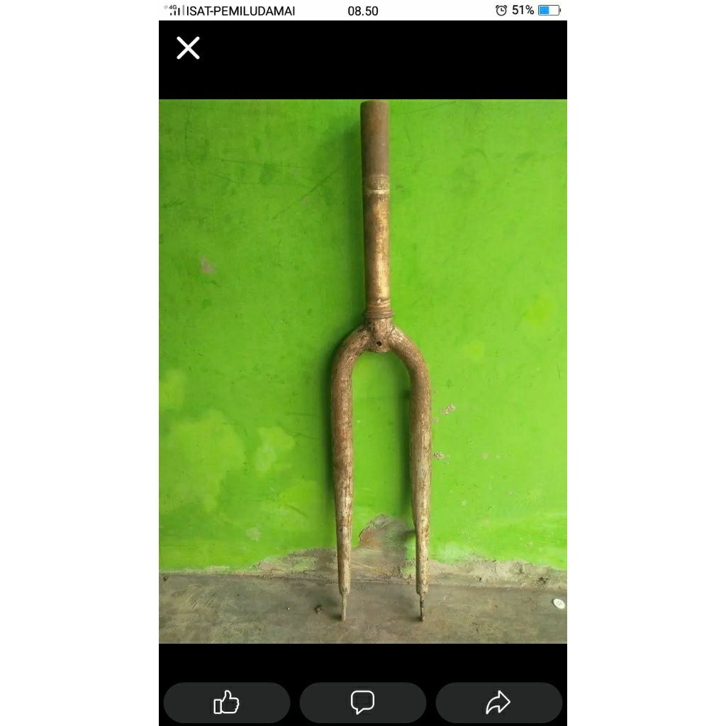 fork oversize clasik sepeda federal