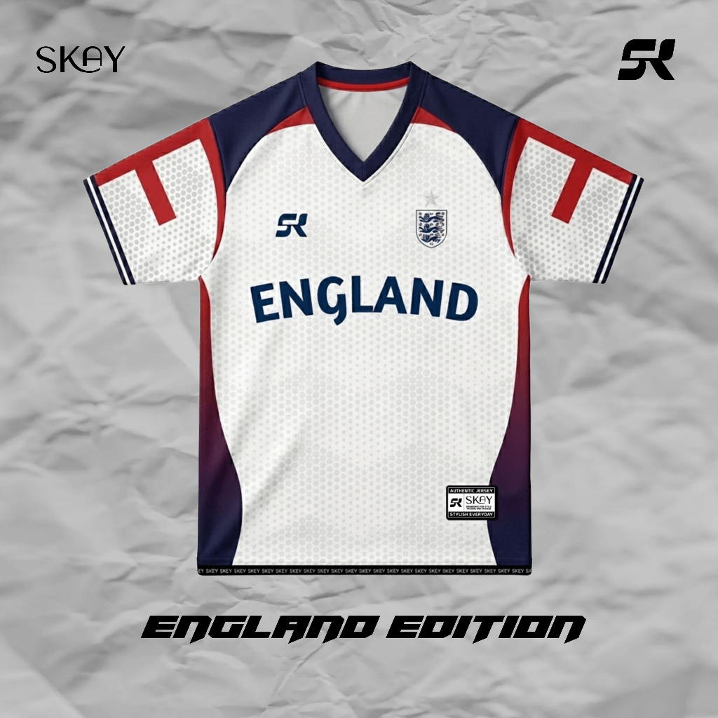 Jersey England Dewasa Jersey Piala Dunia 2026 Streetwear