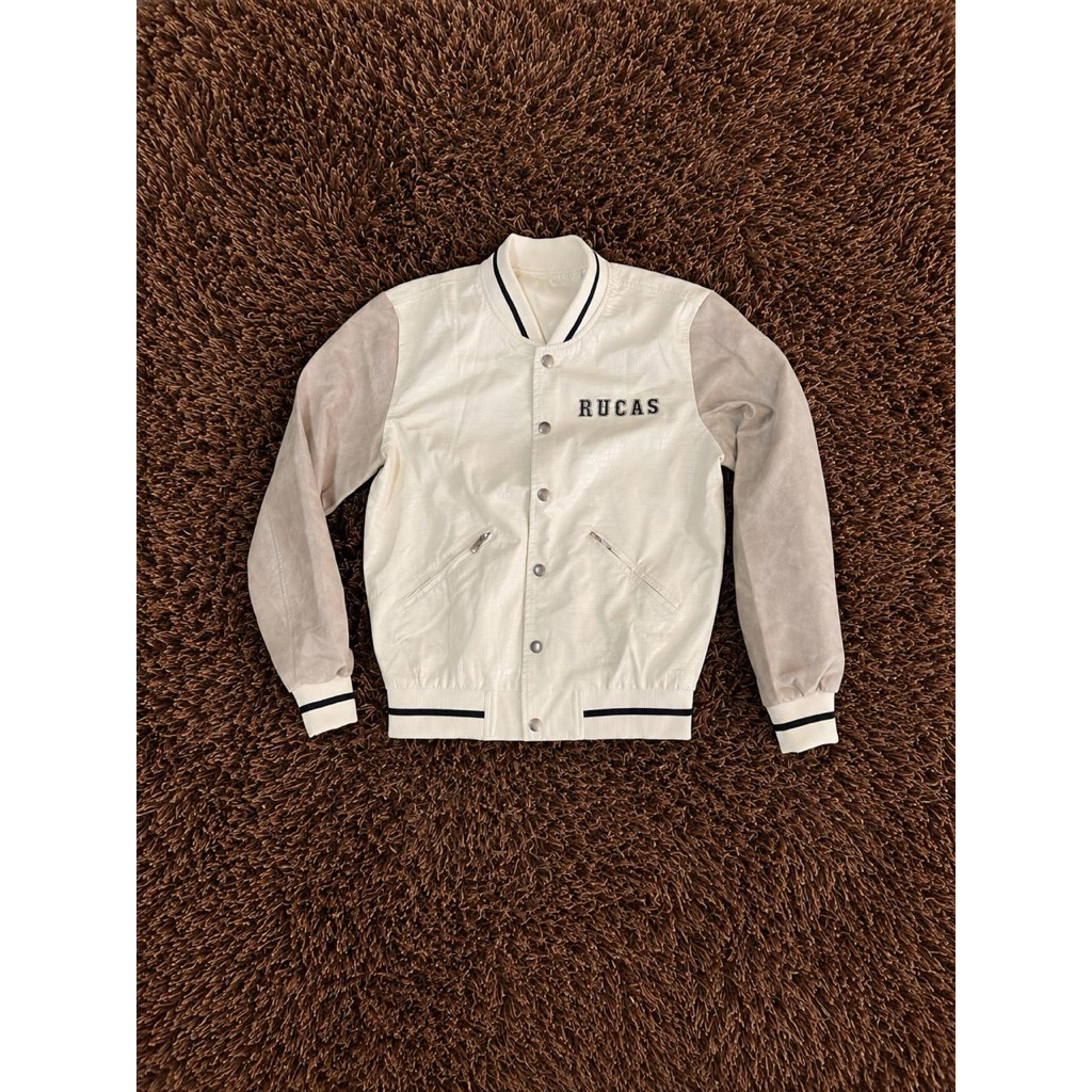 RUCAS PYTHON LEATHER WHITE JACKET