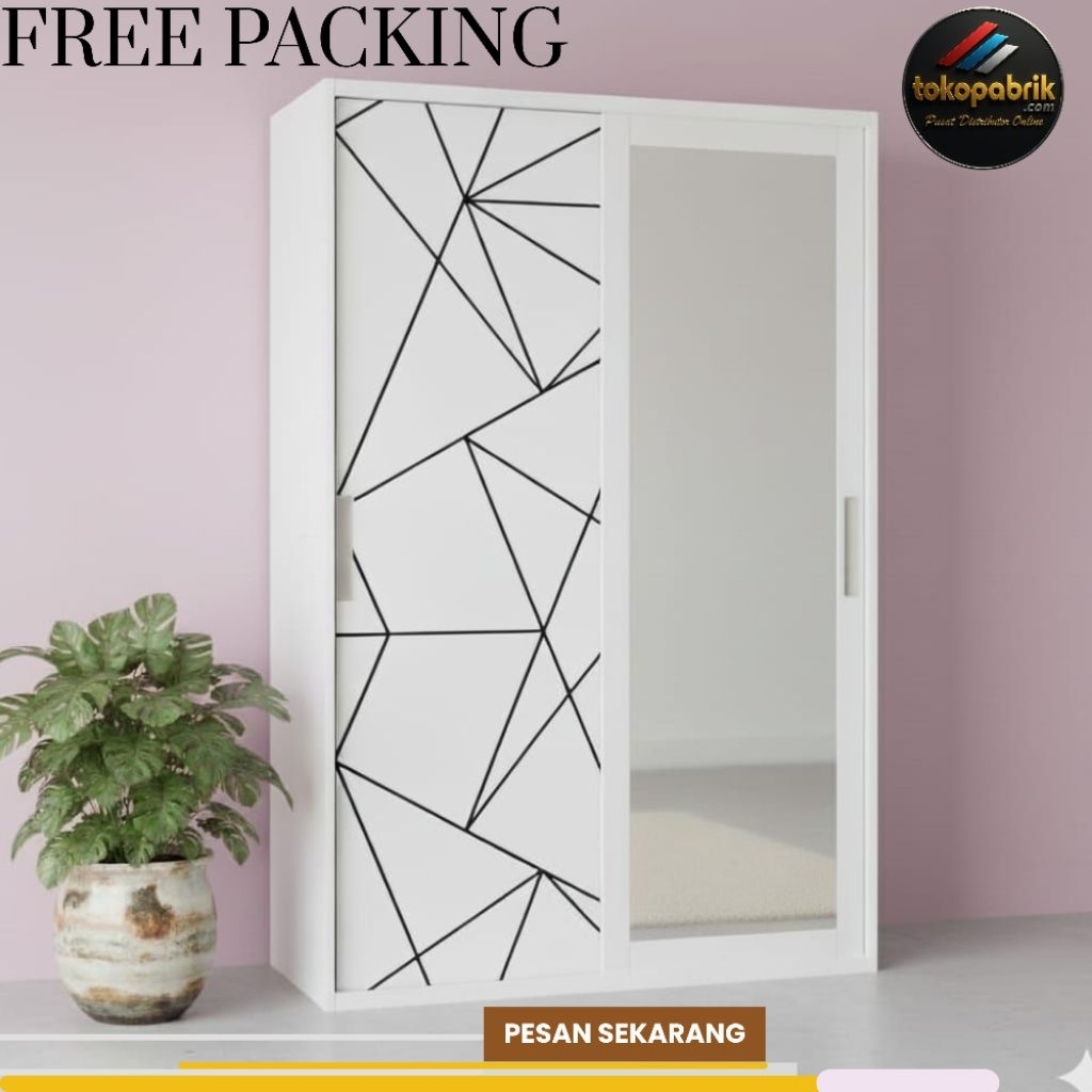 Lemari Besi Sliding 2 Pintu Lemari Besi Importa Lemari Pakaian Sliding Minimalis