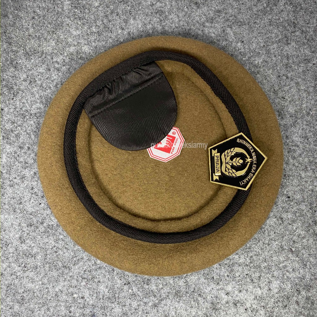 Baret Camel IPDN Satu Set Emb Premium