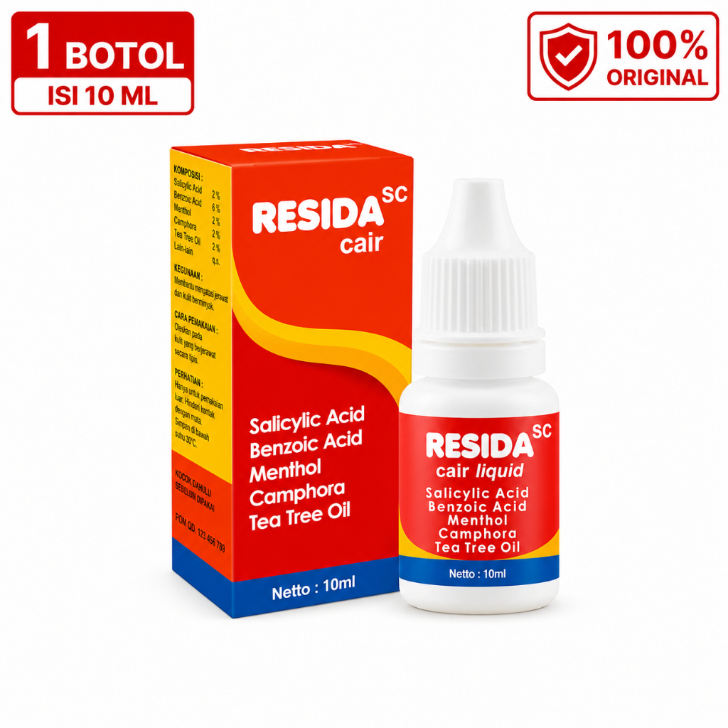 Resida cair 10 ml ( obat jamur kutu air panu kadas kurap cair )