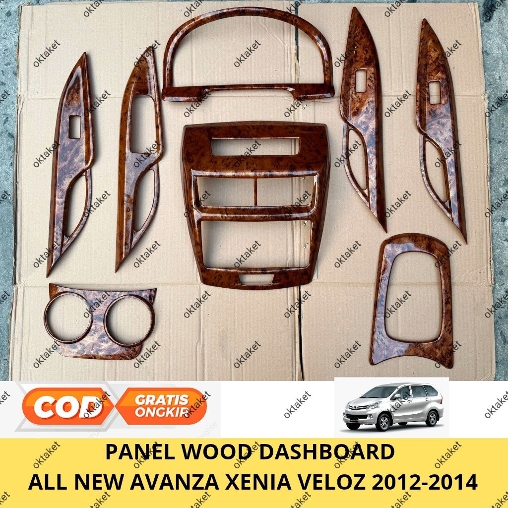 Panel Wood Dashboard  All New Avanza Xenia Veloz 2012 2013 2014