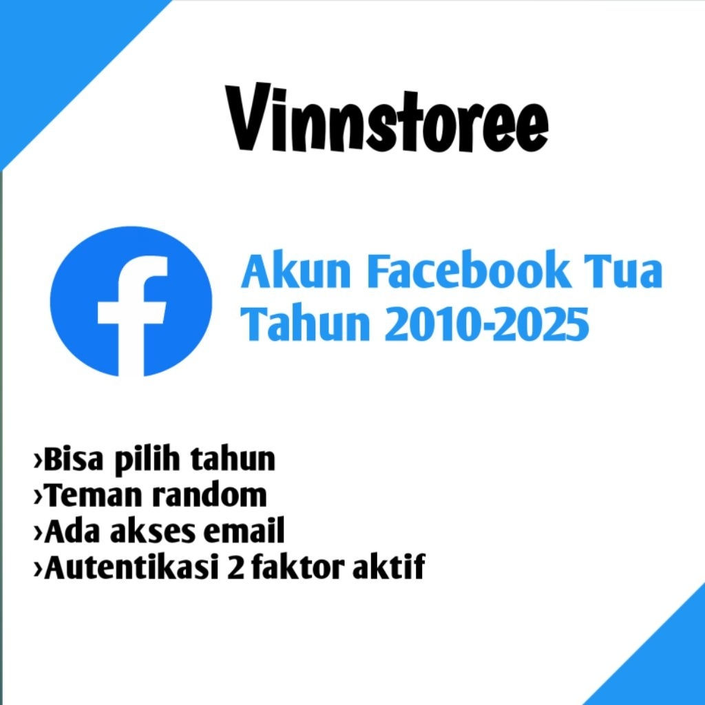 Akun facebook tua lama old full akses