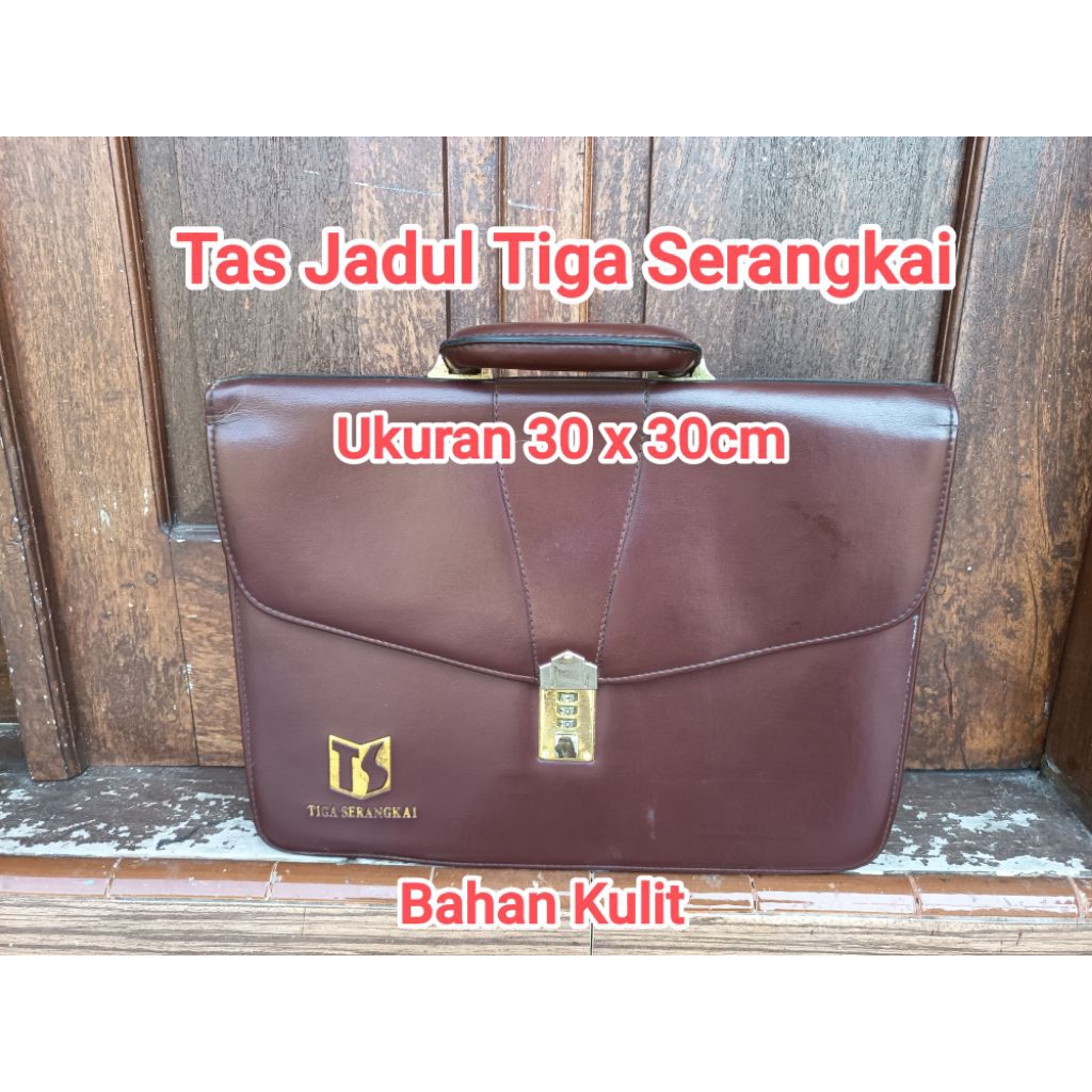 Tas Kulit Jadul Tiga Serangkai