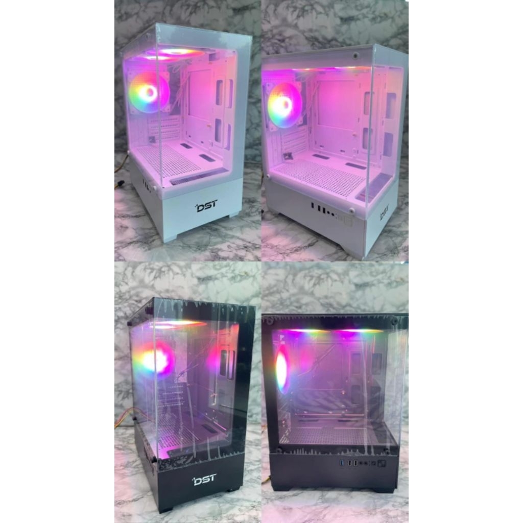 Casing PC Gaming DST Tanpa Psu free Fan RGB